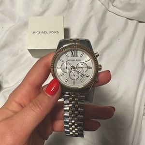 Michael Kors Oversized Lexington Two-Tone Watch